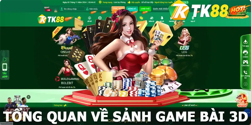 Khái quát về game bài 3d TK88