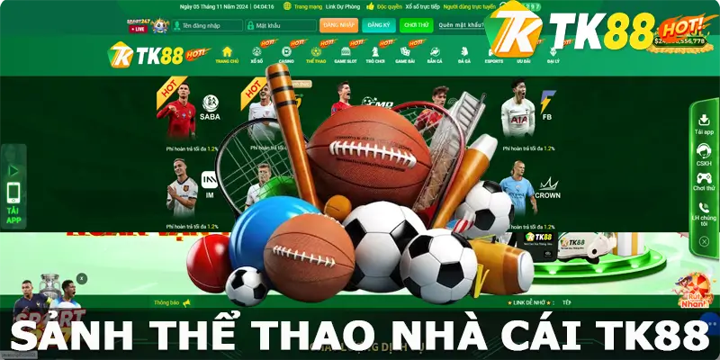 Thể Thao Tại TK88 – Sân Chơi Giải Trí Đỉnh Cao Năm 2024